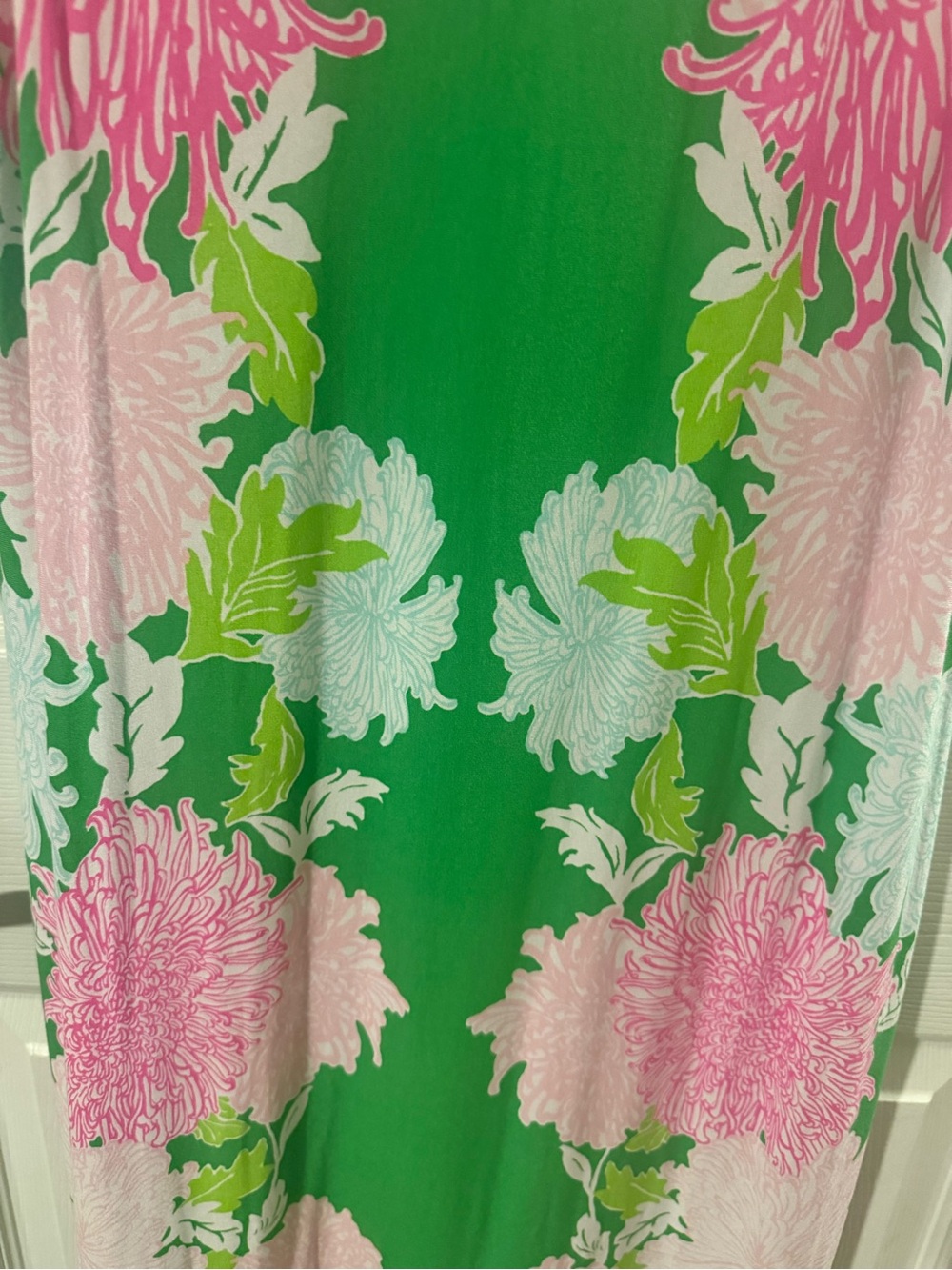 Brand New w/ Tags! Lilly Pulitzer Wellington Maxi Dress! Pink & Green Large! - Picture 4 of 7
